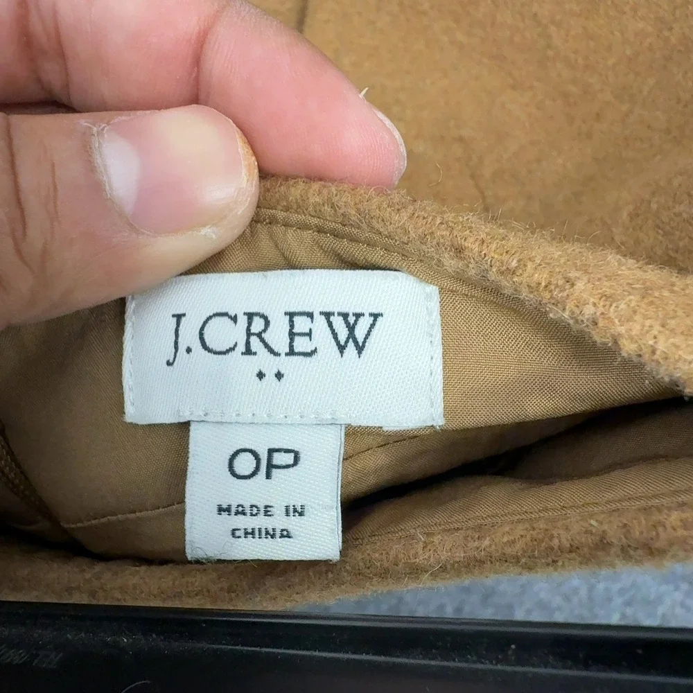 J. Crew Skirt Womens 0P Camel Wool Blend Pencil Professional Classic Office